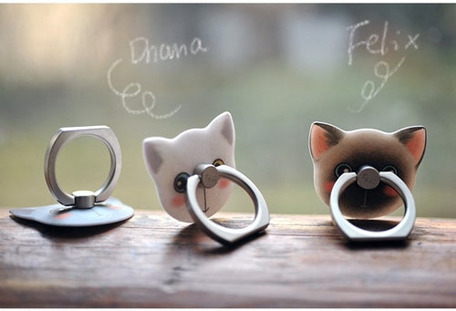 Cute Cat Universal Smart Ring Holder