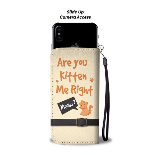 Kitten Me Wallet Phone Case with RFID Blocker