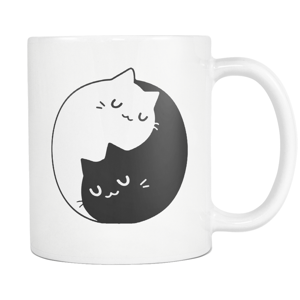Yin Yang Cats Mug