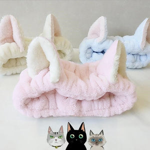 Cute Cat Makeup Face Washing Headband