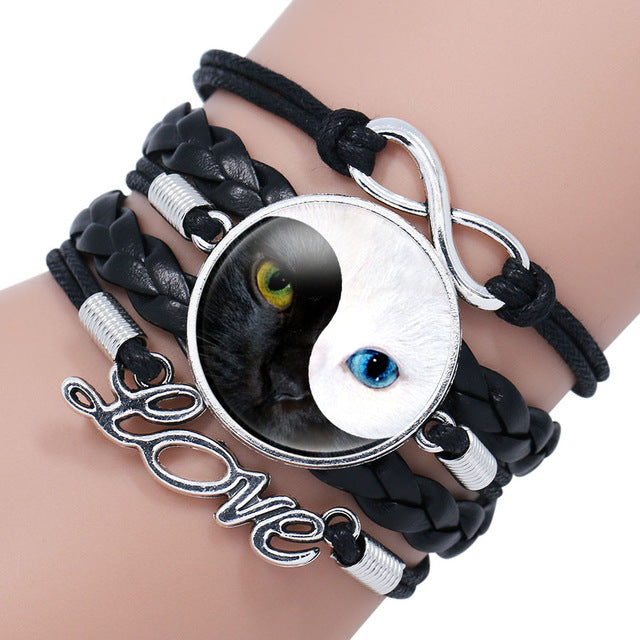 Yin Yang Cat Bracelet