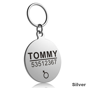 Engraved Cat ID tag