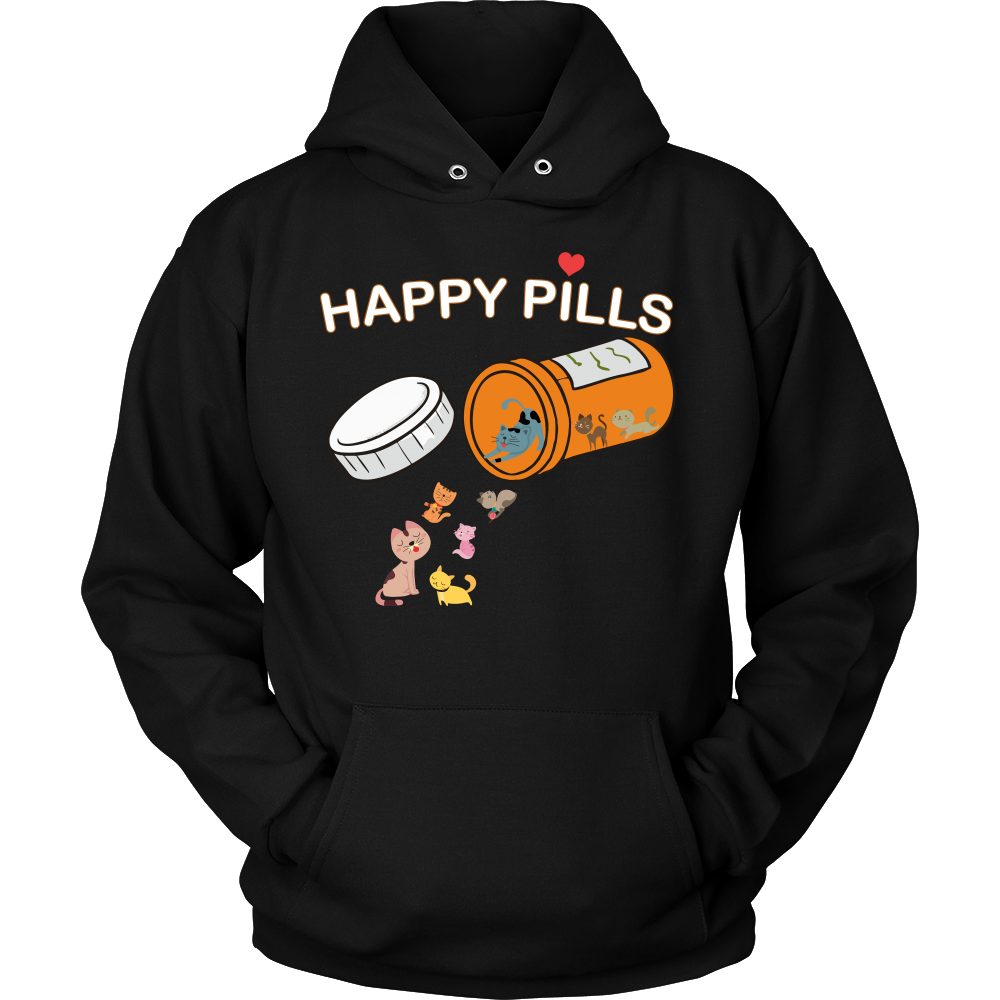 Cat Happy Pills Hoodie